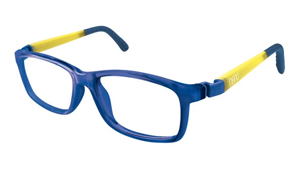 Nano Fangame Glow 3.0 Kids Eyeglasses Crystal Navy/Glowing Yellow 