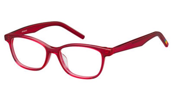 Polaroid Kids PLD D802 0ILZ Transparent Cherry Kids Eyeglasses     