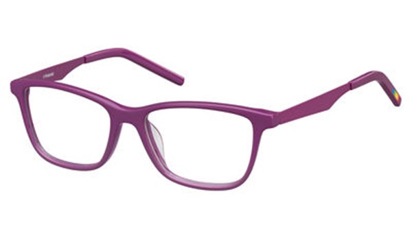 Polaroid Kids PLD D805 0HSO Cyclamen Kids Eyeglasses    