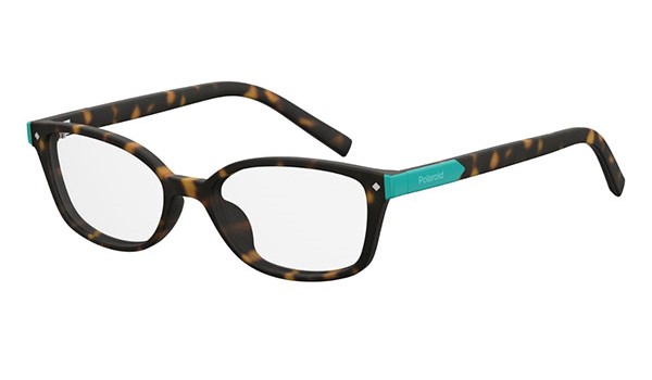 Polaroid Kids PLD D812 0086 Dark Havana Kids Eyeglasses         