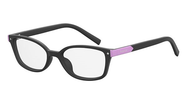 Polaroid Kids PLD D812 0003 Matt Black Kids Eyeglasses          