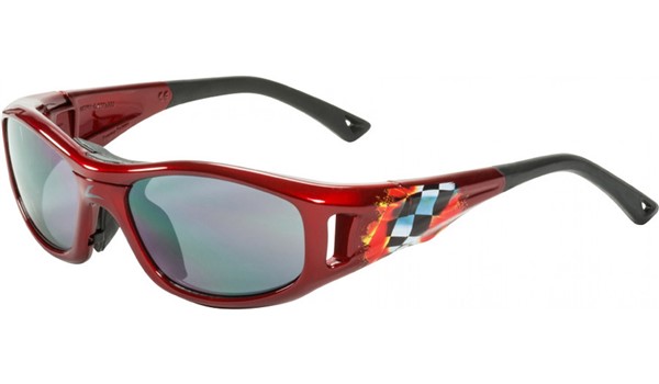 C2 Hilco Leader Kids Sports Saftey Glasses Finish Line Red