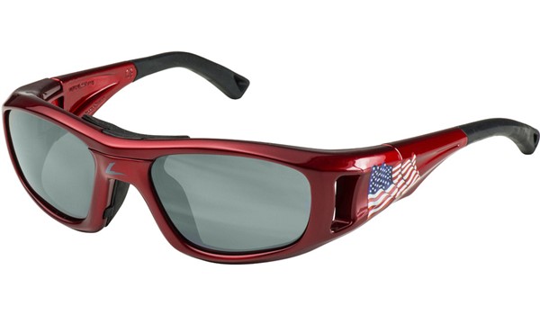 C2 Hilco Leader Kids Sports Saftey Glasses US Flag Red