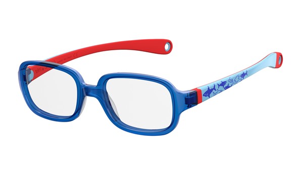 Kids By Safilo Sa0003/N Eyeglasses Blue Red Wood 0X2D