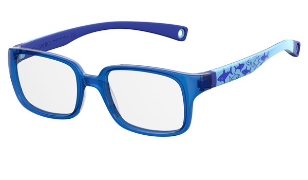 Kids By Safilo Sa0005/N Eyeglasses Blue Pattern 0S6F