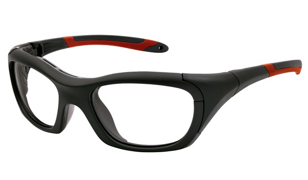 Versport VX85522 Hercules Kids Sports Goggles Mt Black/Red Eye Size 55-18