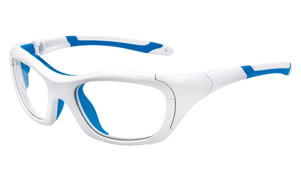 Versport VX85553 Hercules Kids Sports Goggles White/Blue Eye Size 55-18  
