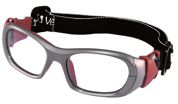 Versport VX72495 Olimpo Kids Sports Goggles Metal Grey/Red Eye Size 49-17 