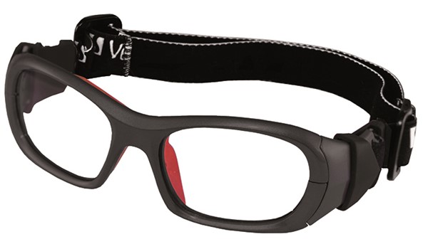 Versport VX72496 Olimpo Kids Sports Goggles Mt Black/Red Eye Size 49-17