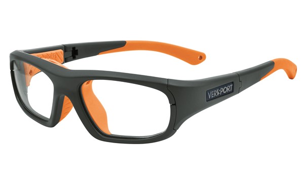 Versport VX985221 Zeus Kids Sports Goggles Mt Grey/Orange Eye Size 52-18