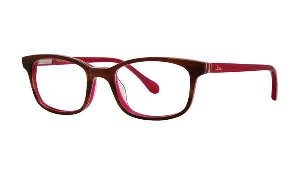 Lilly Pulitzer Dossie Girls Eyeglasses Dossie Havana/Peony