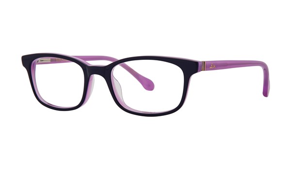 Lilly Pulitzer Dossie Girls Eyeglasses Navy/Lilac