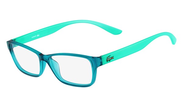 Lacoste L3803B-444 Kids Eyeglasses Aqua with Starphospho Temples 