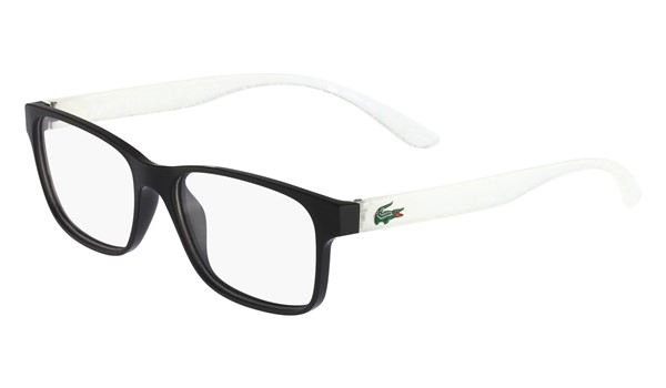 Lacoste L3804B-004 Kids Eyeglasses Black Matte with Starphospho Temples  