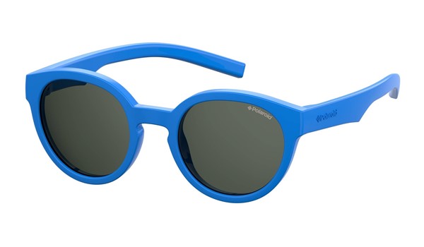 Polaroid Kids PLD-8019/S/SM Sunglasses Polarized Blue/Gray 0PJP-M9