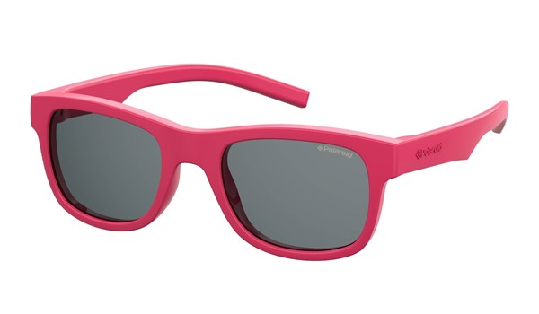 Polaroid Kids PLD-8020/S/SM Sunglasses Polarized 035J-M9 Pink/Grey