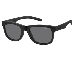 Polaroid Kids PLD-8020/S Sunglasses Polarized 0YYV-Y2 Rubber Black/Grey