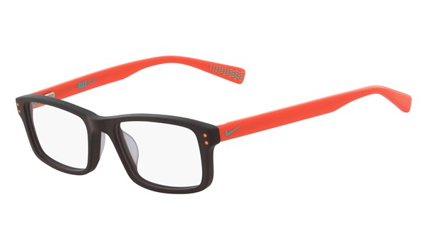 Nike 5537-210 Kids Eyeglasses Baroque Brown/Total Orange