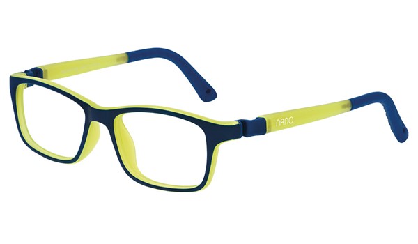 Nano Crew Glow 3.0 Kids Eyeglasses Matte Navy/Glowing Yellow 