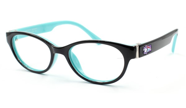 Rec Specs Liberty Sport Z8-Y60 Kids Indesctructible Eyeglasses Shiny Black/Teal #222