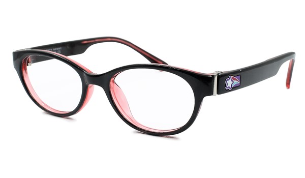 Rec Specs Liberty Sport Z8-Y60 Kids Indesctructible Eyeglasses Shiny Black/Translucent Pink #224