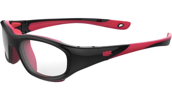 Rec Specs Liberty Sport RS-40 Protective Kids Glasses Shiny Black/Red #221