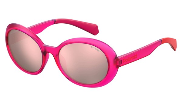 Polaroid Childrens Sunglasses PLD 8033/S Polarized 0MU1 Fuchsia 