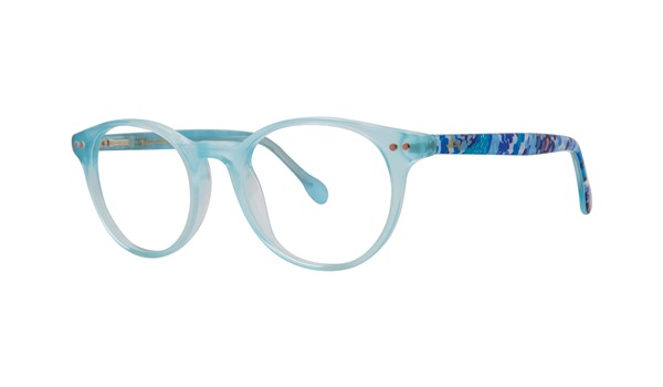 Lilly Pulitzer Carlton Mini Girls Eyeglasses Blue 