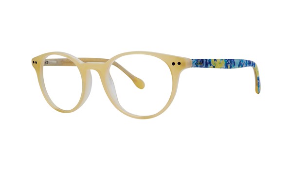 Lilly Pulitzer Carlton Mini Girls Eyeglasses Lemon