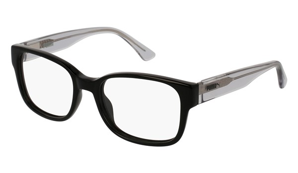 Puma Junior Kids Eyeglasses PJ0002O-001 Black /Gray