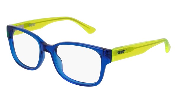 Puma Junior Kids Eyeglasses PJ0002O-003 Blue/Yellow