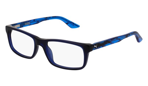 Puma Junior Kids Eyeglasses PJ0009O-002 Blue/Light Blue