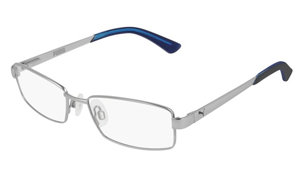 Puma Junior Kids Eyeglasses PJ0012O-007 Silver/Silver