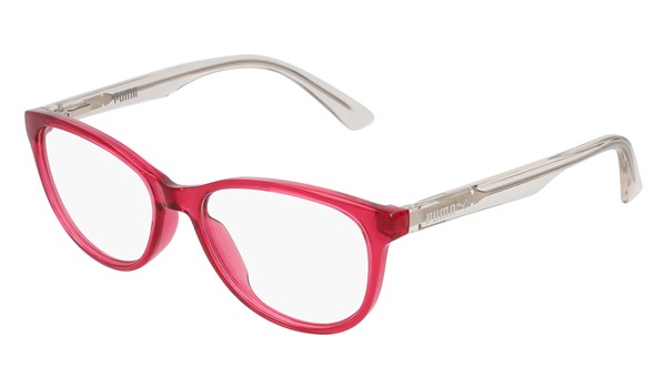 Puma Junior Kids Eyeglasses PJ0018O-004 Red/Crystal