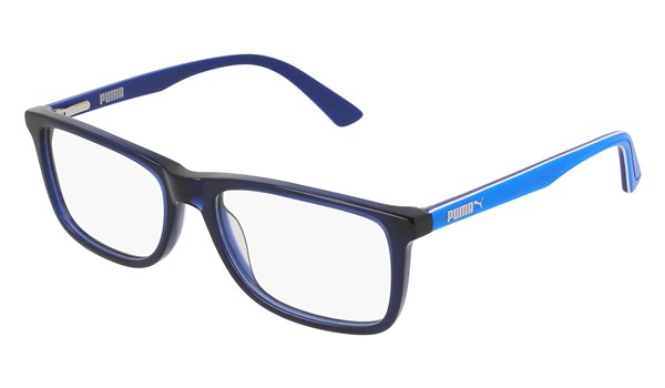 Puma Junior Kids Eyeglasses PJ0020O-006 Blue/Light Blue