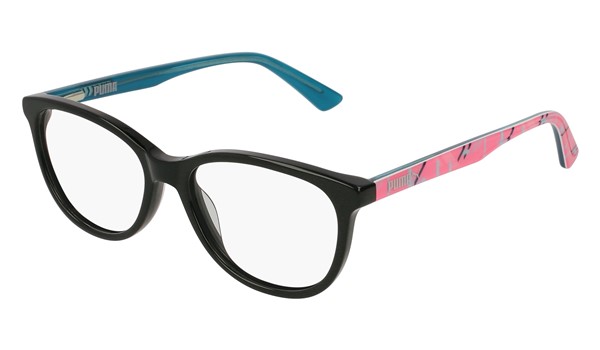 Puma Junior Kids Eyeglasses PJ0021O-002 Black/Multi