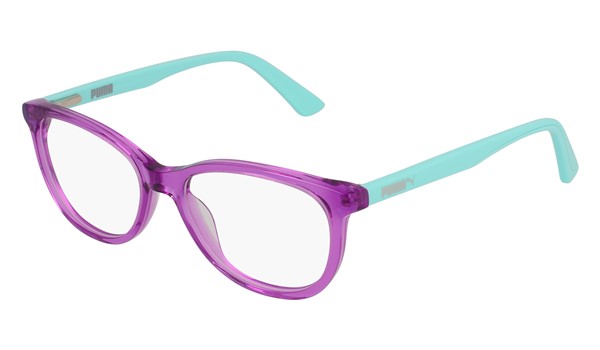 Puma Junior Kids Eyeglasses PJ0021O-008 Violet/Light Blue