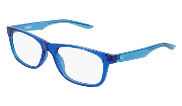 Puma Junior Kids Eyeglasses PJ0030O-003 Blue/Light Blue