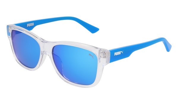 Puma Junior Kids Sunglasses PJ0004S-008 Crystal/Light Blue