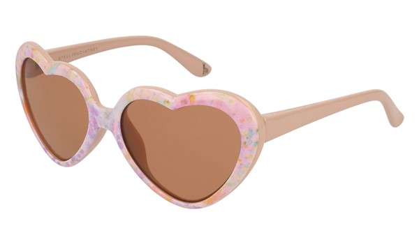 Stella McCartney Kids Sunglasses SK0037S-001 Pink Multi/Brown Lenses