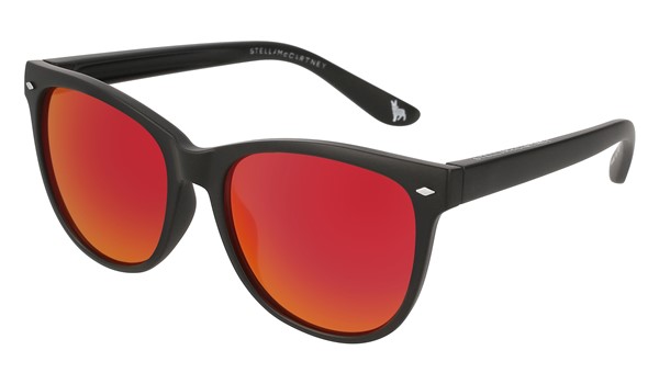 Stella McCartney Kids Sunglasses SK0038S-004 Black/Red Lenses
