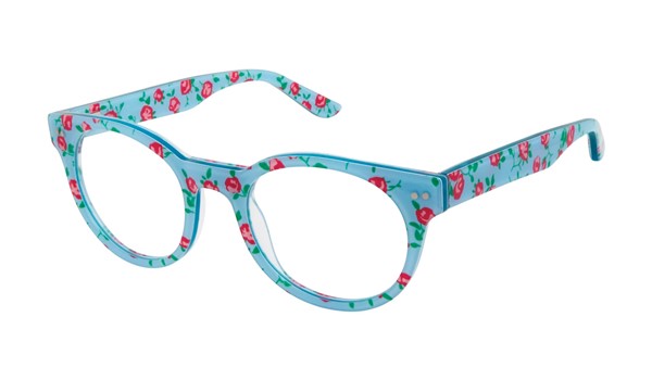 gx by Gwen Stefani Juniors GX817 Kids Glasses Blue Floral Print BLU