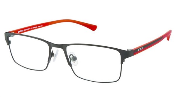 Crocs JR077 Kids Eyeglasses 20RD Black/Red