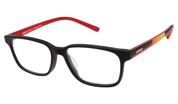 Crocs JR6035 Kids Eyeglasses 20RD Black/Red