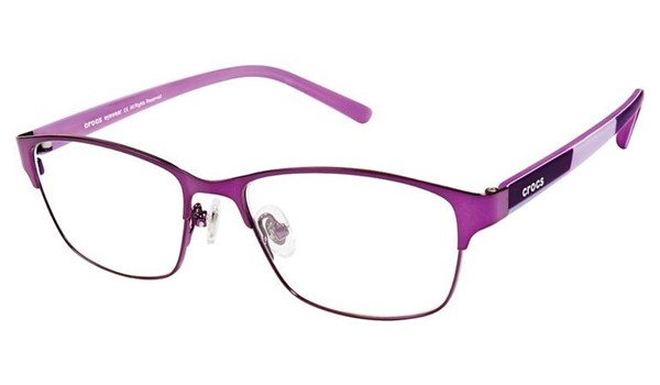 Crocs JR6038 Kids Eyeglasses 35PE Purple/Purple
