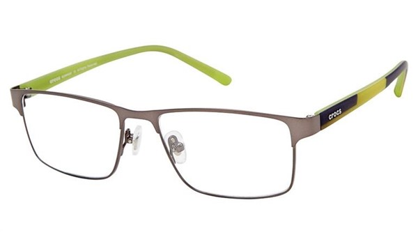 Crocs JR6039 Kids Eyeglasses 80GN Grey/Green