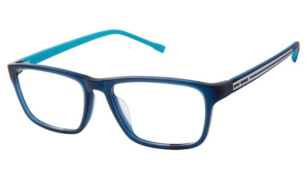 Crocs JR091 Kids Eyeglasses 80LE Blue/Turq Blue