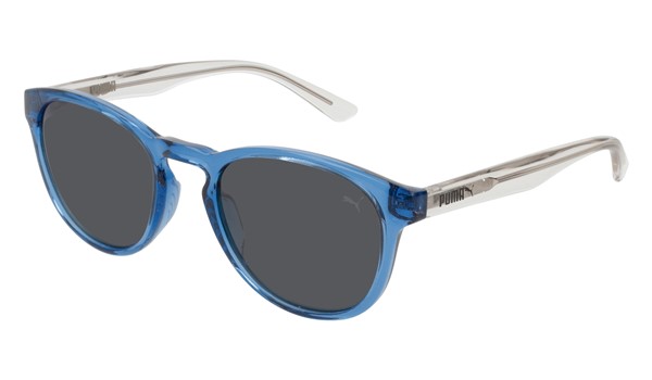 Puma Junior Kids Sunglasses PJ0024S-007 Blue/Smoke Lenses 