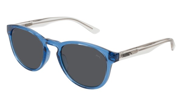 Puma Junior Kids Sunglasses PJ0024S-007 Blue/Smoke Lenses