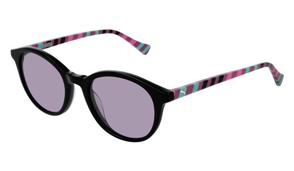 Puma Junior Kids Sunglasses PJ0034S-002 Black/Violet Lenses  